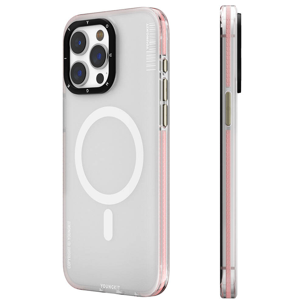 Apple iPhone 15 Pro Max Kılıf M-safe Şarj Özellikli Youngkit Jiansha Serisi Kapak