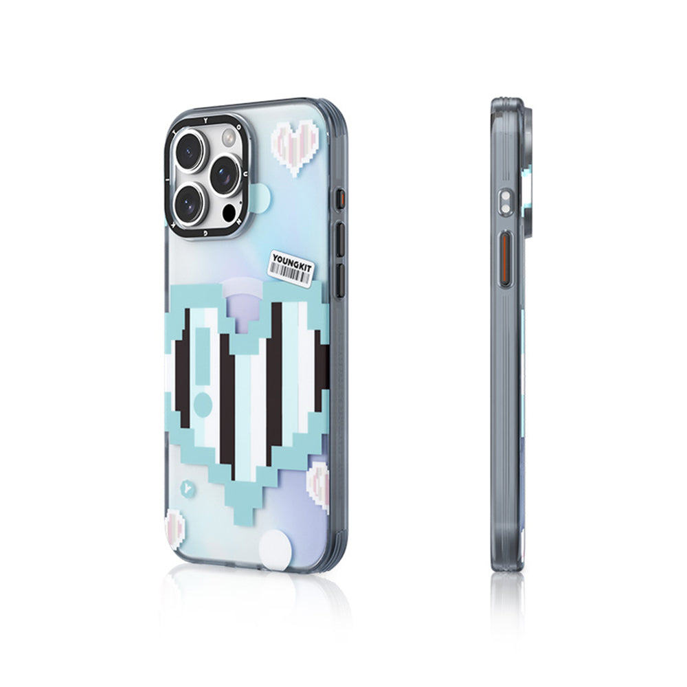 Apple iPhone 15 Pro Max Kılıf M-safe Şarj Özellikli Youngkit Love Serisi Kapak