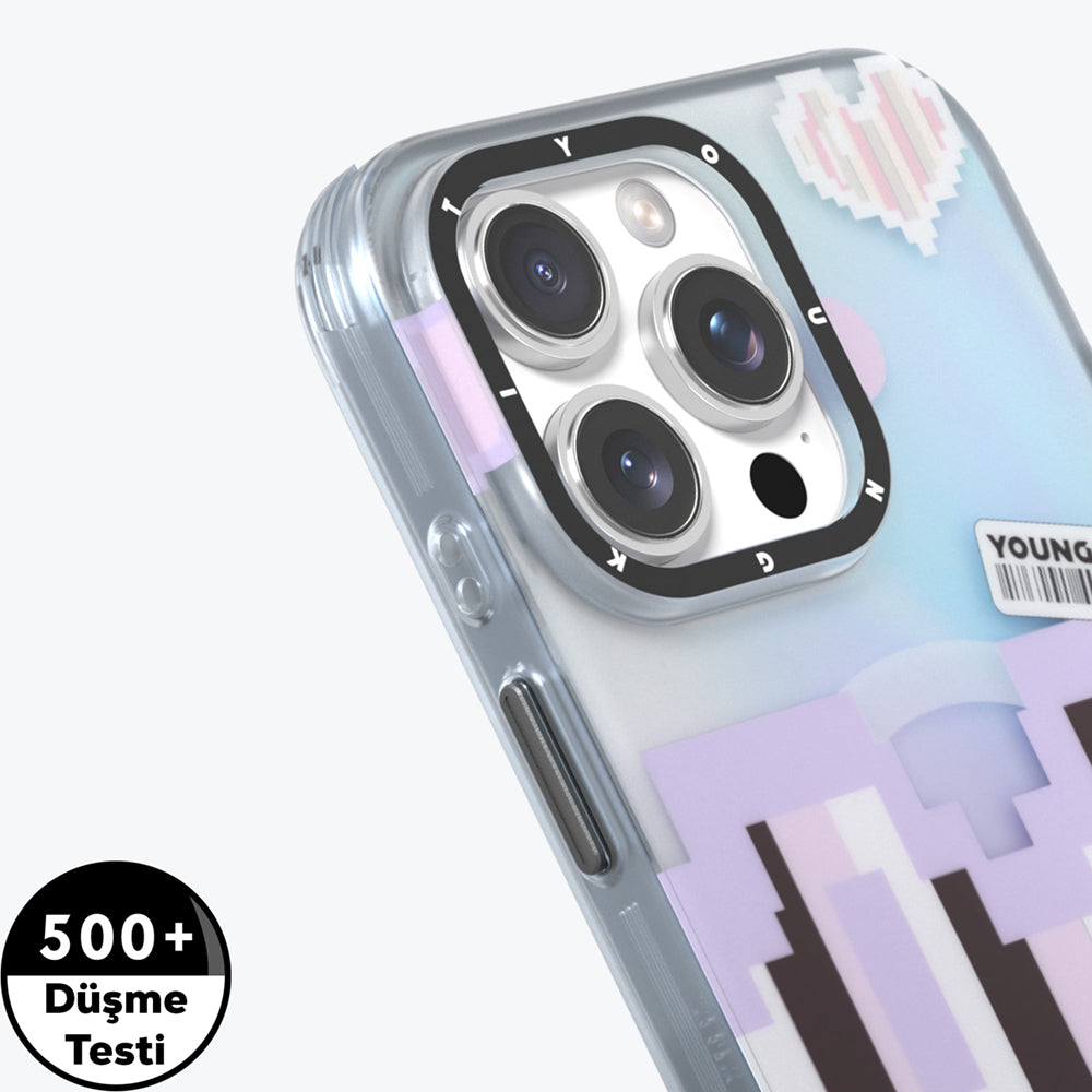 Apple iPhone 15 Pro Max Kılıf M-safe Şarj Özellikli Youngkit Love Serisi Kapak