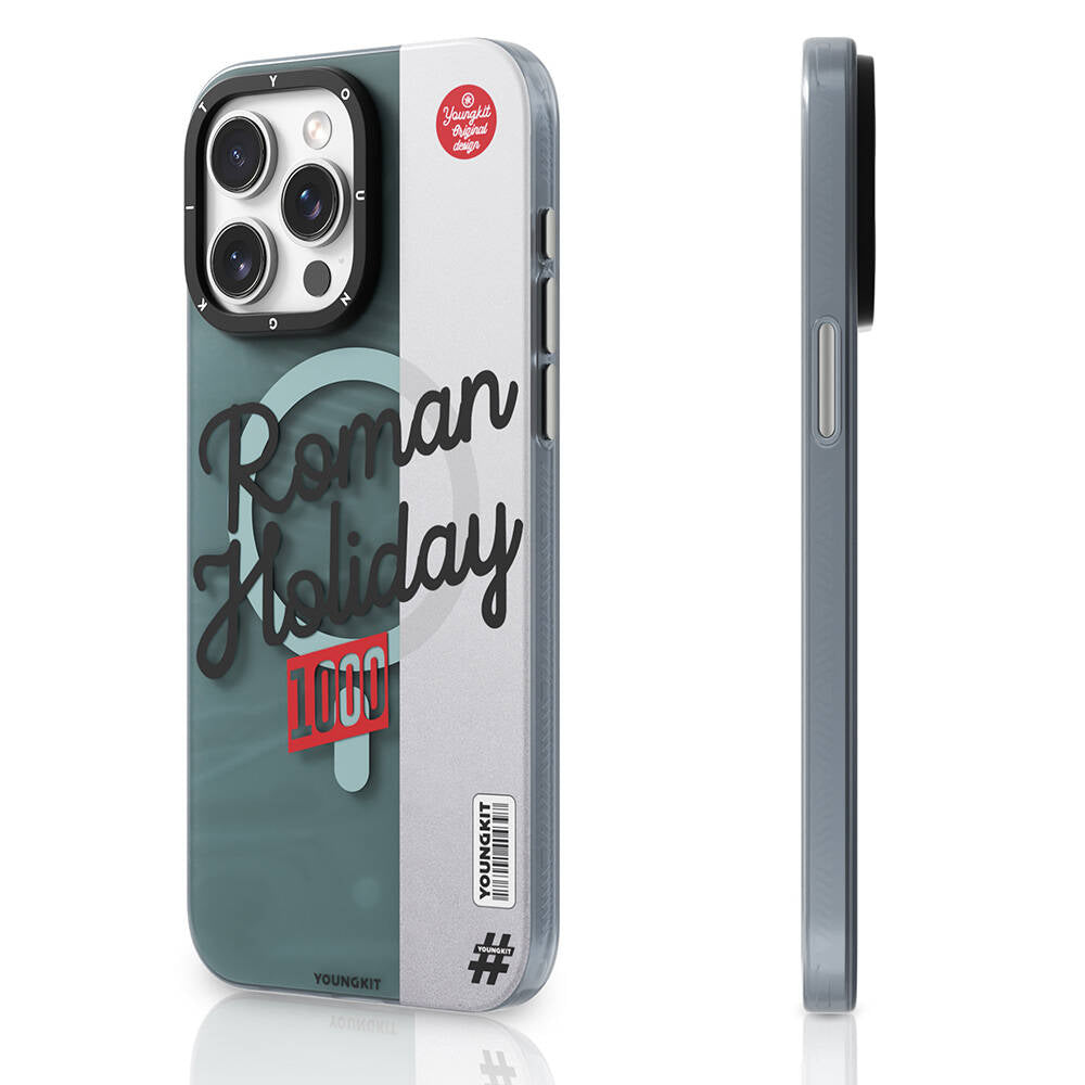Apple iPhone 15 Pro Max Kılıf M-safe Şarj Özellikli Youngkit Motorcycle Legend Serisi Kapak