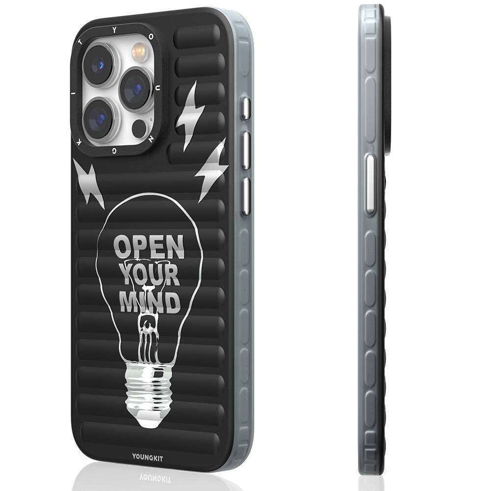 Apple iPhone 15 Pro Max Kılıf M-safe Şarj Özellikli Youngkit Open Mind Serisi Kapak