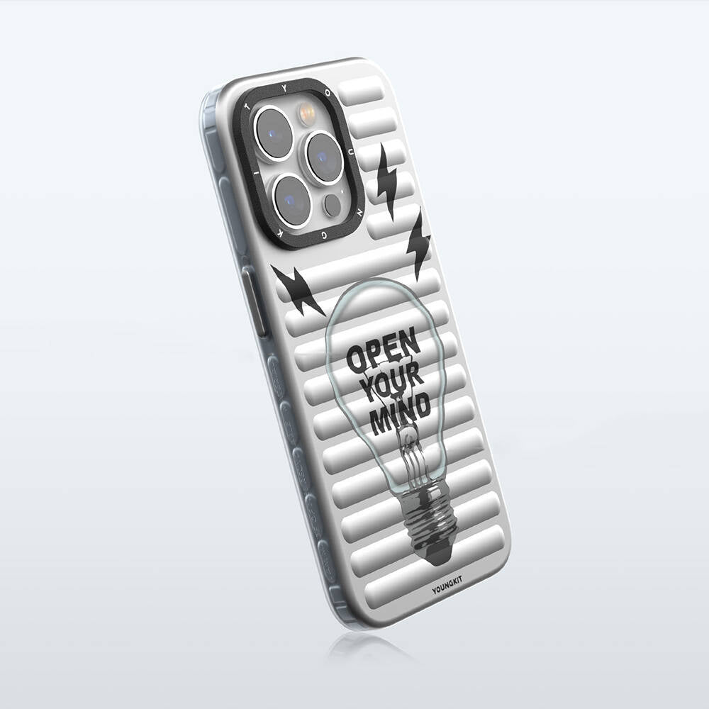 Apple iPhone 15 Pro Max Kılıf M-safe Şarj Özellikli Youngkit Open Mind Serisi Kapak