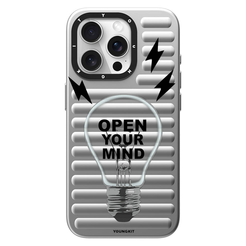Apple iPhone 15 Pro Max Kılıf M-safe Şarj Özellikli Youngkit Open Mind Serisi Kapak