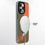 Apple iPhone 15 Pro Max Kılıf M-safe Şarj Özellikli Youngkit Orange Serisi Flying Balloon Kapak