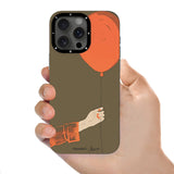 Apple iPhone 15 Pro Max Kılıf M-safe Şarj Özellikli Youngkit Orange Serisi Flying Balloon Kapak