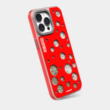 Apple iPhone 15 Pro Max Kılıf M-safe Şarj Özellikli Youngkit Quicksand Beads Serisi Kapak