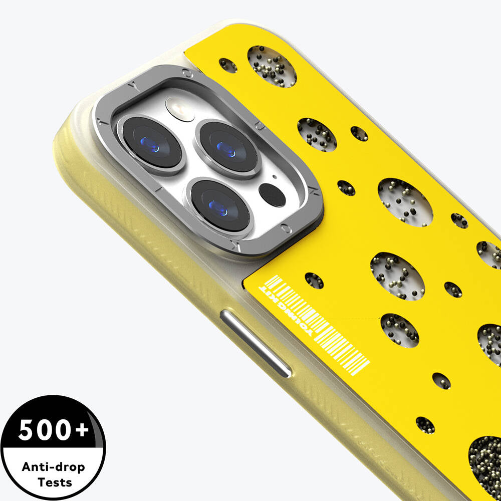 Apple iPhone 15 Pro Max Kılıf M-safe Şarj Özellikli Youngkit Quicksand Beads Serisi Kapak