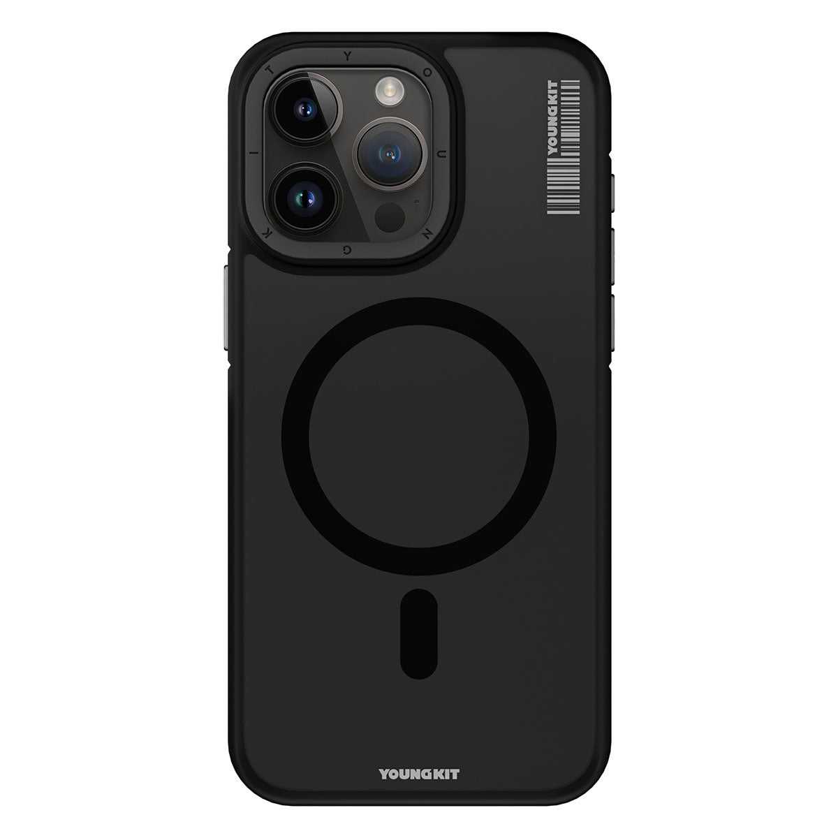 Apple iPhone 15 Pro Max Kılıf M-safe Şarj Özellikli Youngkit Rock Sand Serisi Kapak