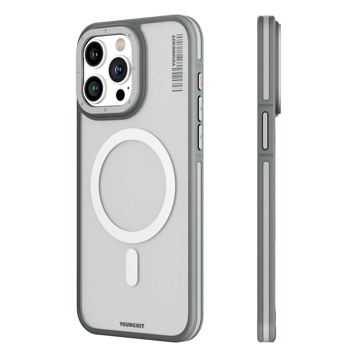 Apple iPhone 15 Pro Max Kılıf M-safe Şarj Özellikli Youngkit Rock Sand Serisi Kapak