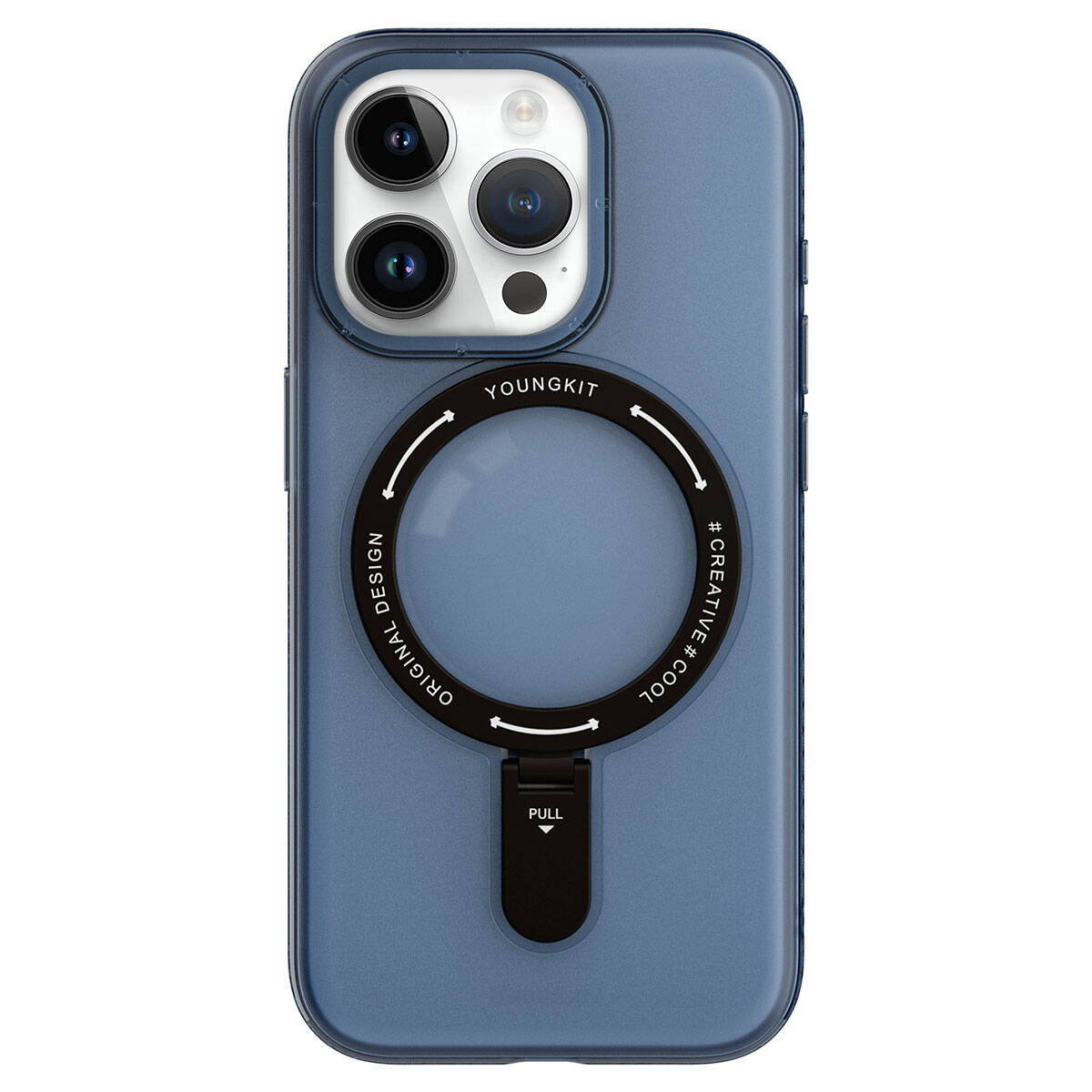 Apple iPhone 15 Pro Max Kılıf M-safe Şarj Özellikli Youngkit Rock Serisi Kapak