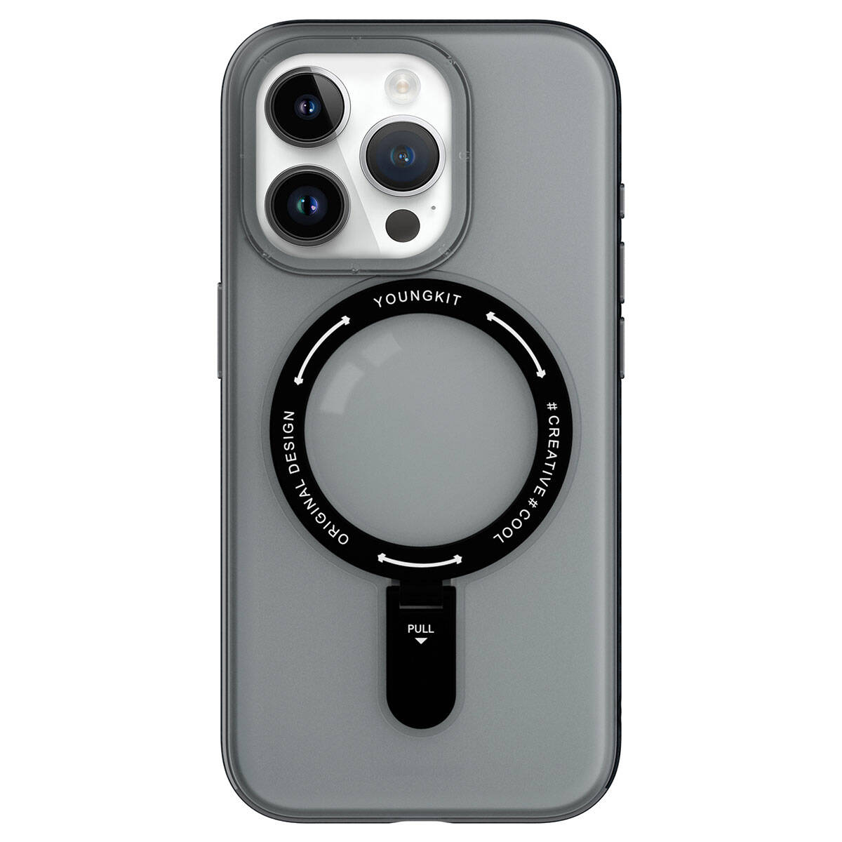 Apple iPhone 15 Pro Max Kılıf M-safe Şarj Özellikli Youngkit Rock Serisi Kapak
