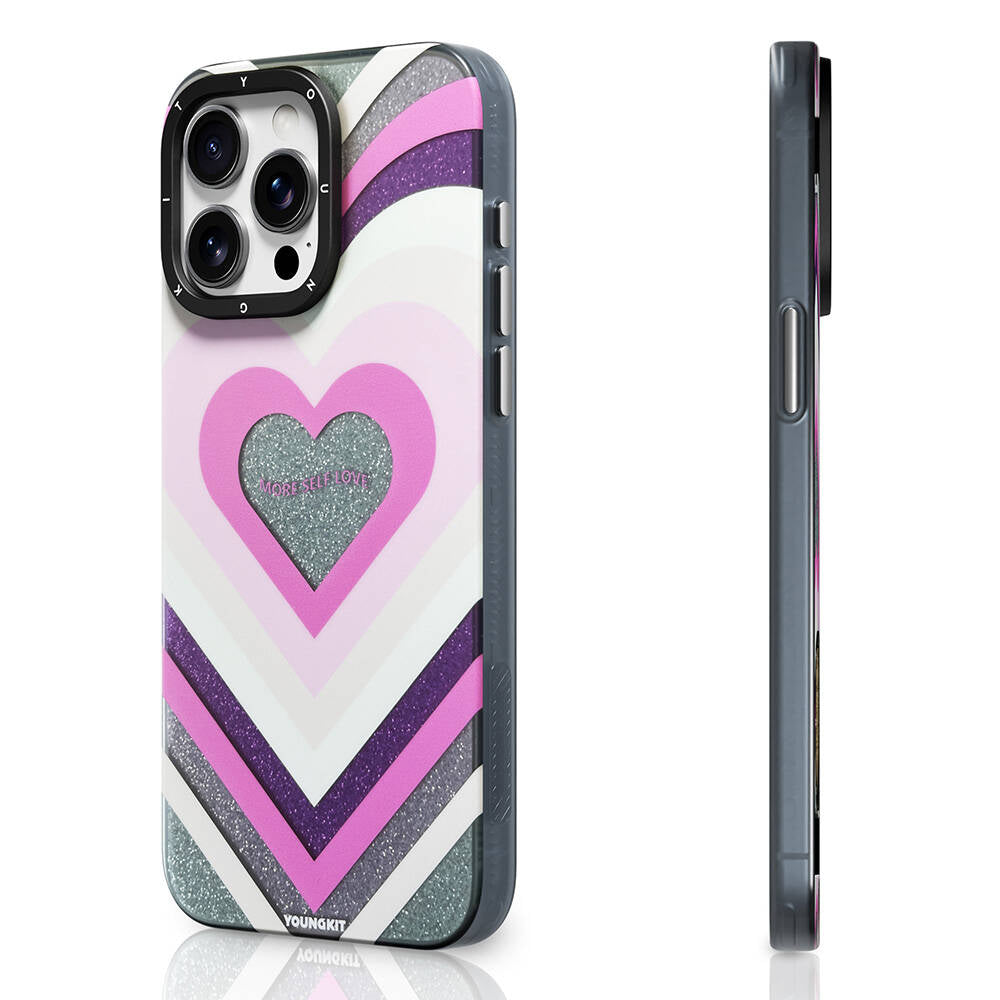 Apple iPhone 15 Pro  Max Kılıf M-safe Şarj Özellikli Youngkit Star Dazzle Serisi Kapak