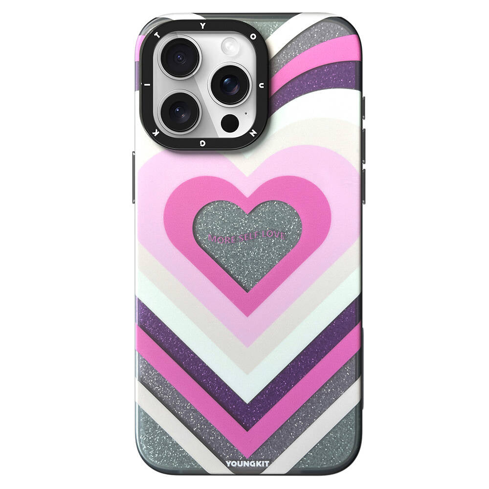 Apple iPhone 15 Pro  Max Kılıf M-safe Şarj Özellikli Youngkit Star Dazzle Serisi Kapak