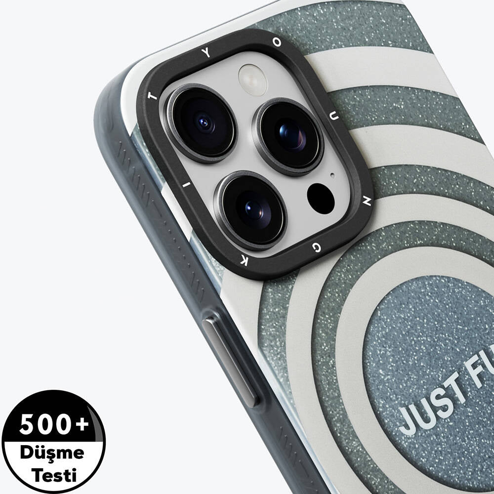 Apple iPhone 15 Pro  Max Kılıf M-safe Şarj Özellikli Youngkit Star Dazzle Serisi Kapak