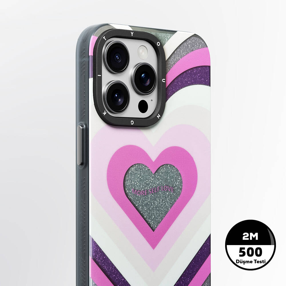 Apple iPhone 15 Pro  Max Kılıf M-safe Şarj Özellikli Youngkit Star Dazzle Serisi Kapak