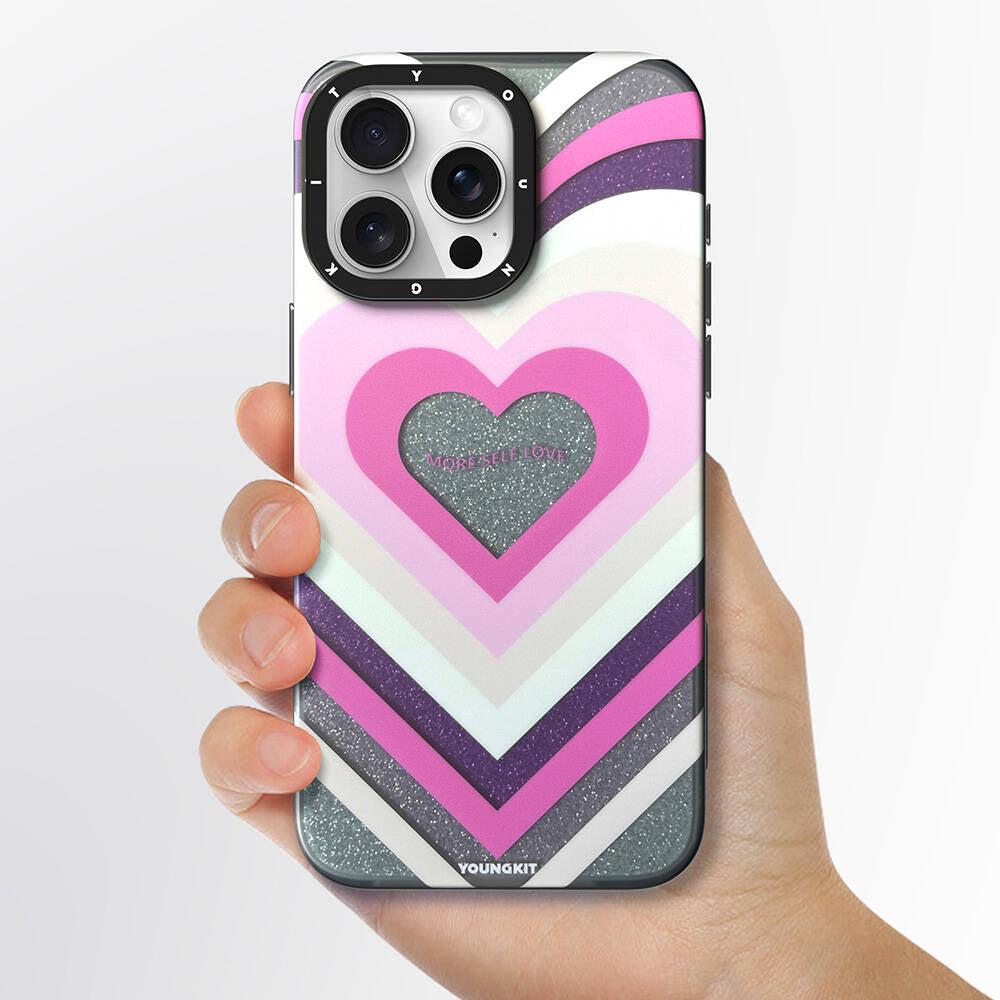 Apple iPhone 15 Pro  Max Kılıf M-safe Şarj Özellikli Youngkit Star Dazzle Serisi Kapak