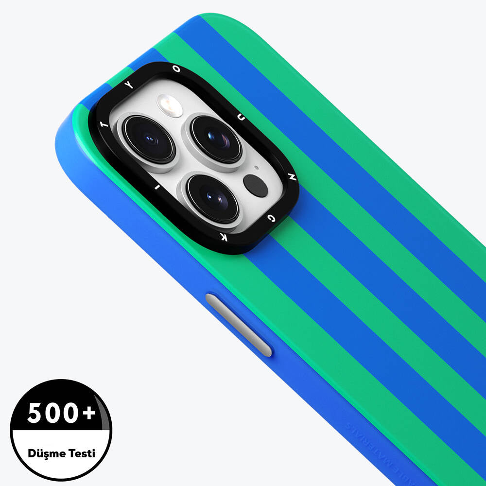Apple iPhone 15 Pro Max Kılıf M-safe Şarj Özellikli Youngkit Striped Piano Keys Serisi Kapak