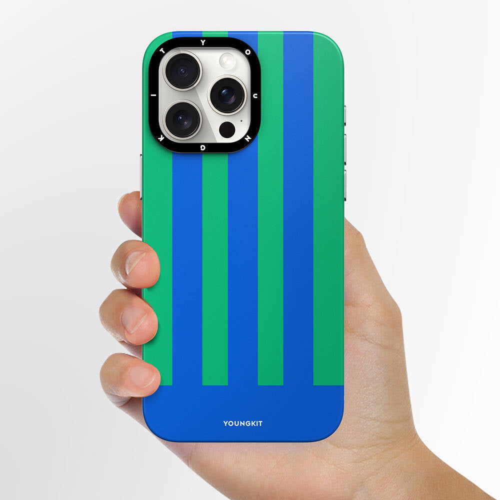 Apple iPhone 15 Pro Max Kılıf M-safe Şarj Özellikli Youngkit Striped Piano Keys Serisi Kapak
