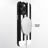 Apple iPhone 15 Pro Max Kılıf M-safe Şarj Özellikli Youngkit Striped Piano Keys Serisi Kapak