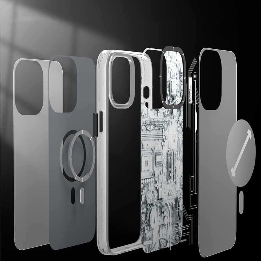 Apple iPhone 15 Pro Max Kılıf M-safe Şarj Özellikli YoungKit Technology Serisi Kapak