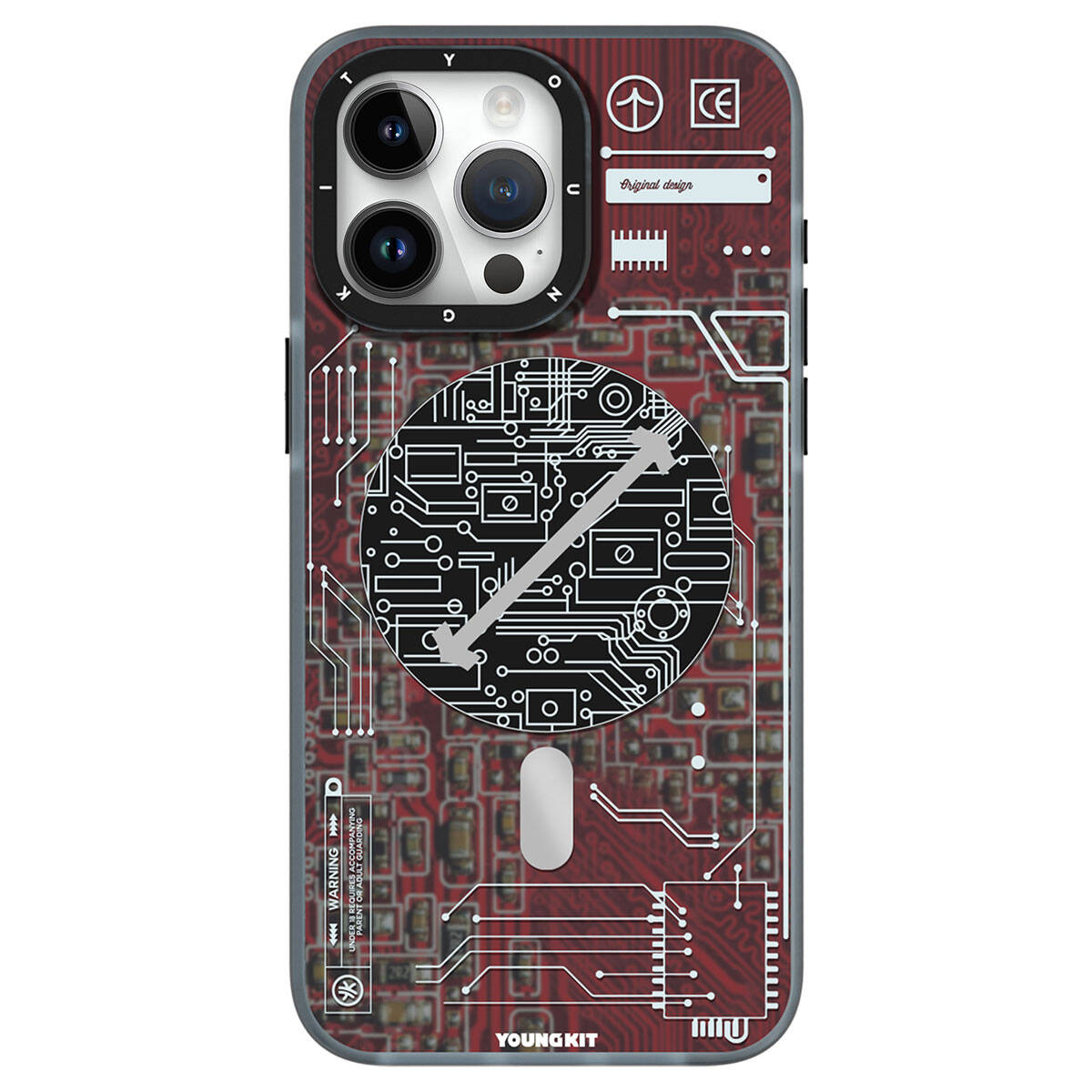 Apple iPhone 15 Pro Max Kılıf M-safe Şarj Özellikli YoungKit Technology Serisi Kapak