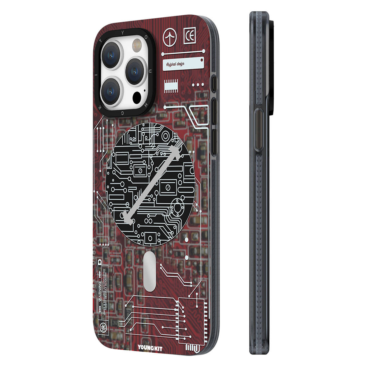 Apple iPhone 15 Pro Max Kılıf M-safe Şarj Özellikli YoungKit Technology Serisi Kapak