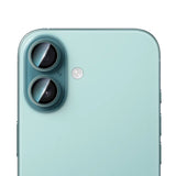 iPhone 16 Uyumlu CaseWorld Alloy Serisi Oleofobik Anti Reflective Kamera Lens Koruyucu Yeşil