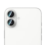 iPhone 16 Uyumlu CaseWorld Alloy Serisi Oleofobik Anti Reflective Kamera Lens Koruyucu Gümüş