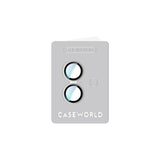 iPhone 16 Uyumlu CaseWorld Alloy Two-Color Serisi Lens Koruyucu Gümüş