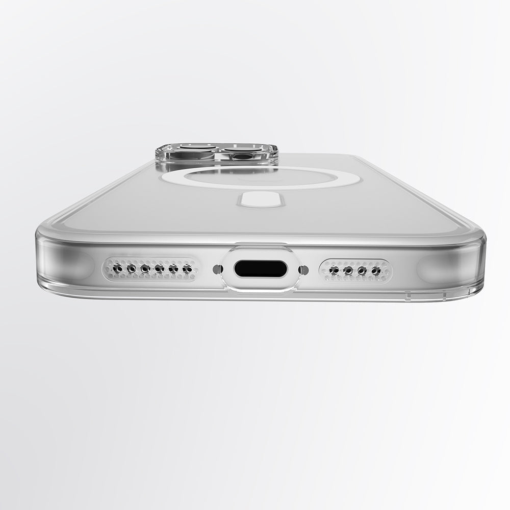 iPhone 16 Uyumlu Kılıf M-safe Şarj Özellikli Youngkit Ice Serisi Kapak Şeffaf