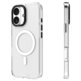 Apple iPhone 16 Kılıf M-safe Şarj Özellikli Cam Arka Yüzey TPU Youngkit Gemstone Serisi Kapak