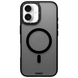 Apple iPhone 16 Kılıf M-safe Şarj Özellikli Cam Arka Yüzey TPU Youngkit Gemstone Serisi Kapak