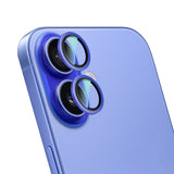 iPhone 16 Plus Uyumlu CaseWorld Alloy Two-Color Serisi Lens Koruyucu Mavi