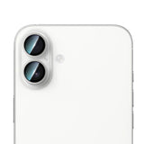 iPhone 16 Plus Uyumlu CaseWorld Alloy Two-Color Serisi Lens Koruyucu Gümüş