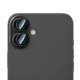 iPhone 16 Plus CaseWorld Karbon Fiber Serisi Anti Reflective Ultra Clear Full Kamera Koruyucu Siyah