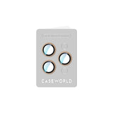 iPhone 16 Pro Uyumlu CaseWorld Alloy Serisi Oleofobik Anti Reflective Kamera Lens Koruyucu Gold