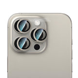 iPhone 16 Pro Uyumlu CaseWorld Alloy Serisi Oleofobik Anti Reflective Kamera Lens Koruyucu Gri