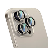iPhone 16 Pro Uyumlu CaseWorld Alloy Two-Color Serisi Lens Koruyucu Gri