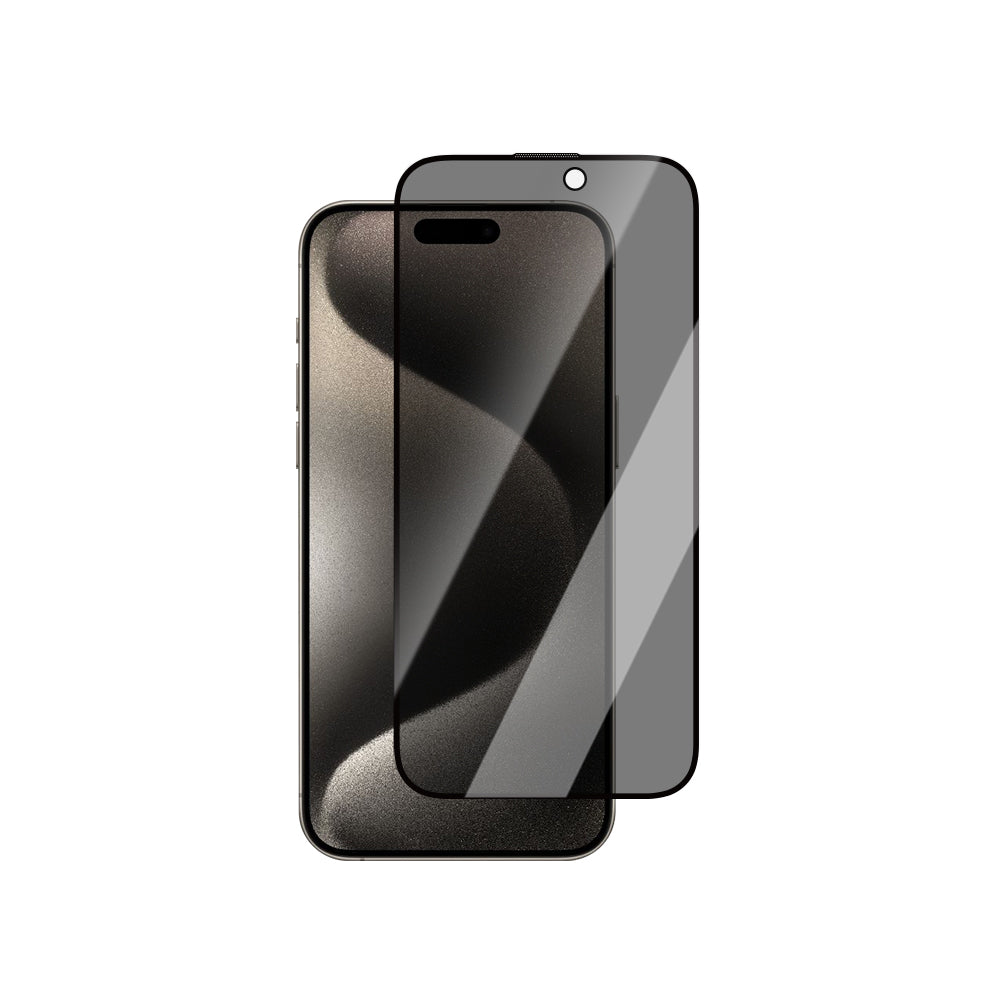 iPhone 16 Pro CaseWorld Armor Serisi Eyesafe Teknolojili 0.15mm 3D Privacy Ekran Koruyucu Aparatlı