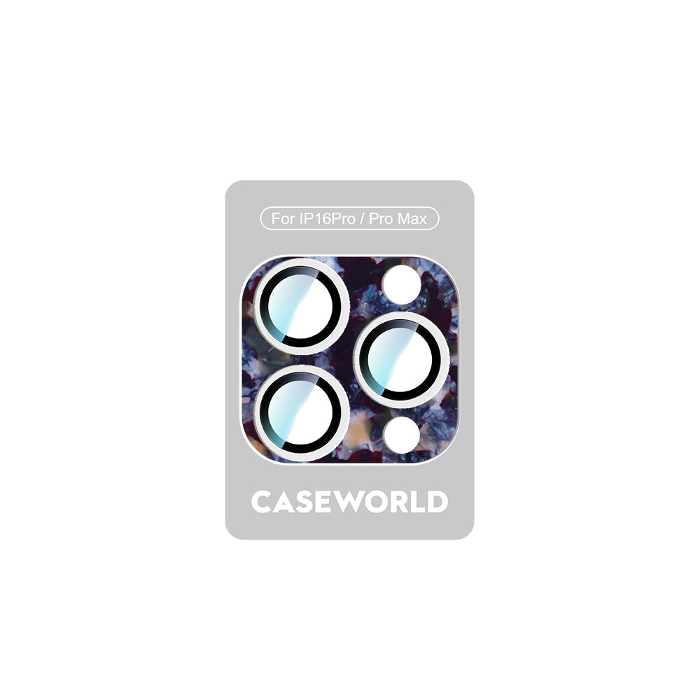 iPhone 16 Pro Uyumlu CaseWorld Crystal Color Serisi Full Kamera Lens Koruyucu Mor