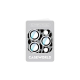 iPhone 16 Pro Uyumlu CaseWorld Crystal Color Serisi Full Kamera Lens Koruyucu Gri