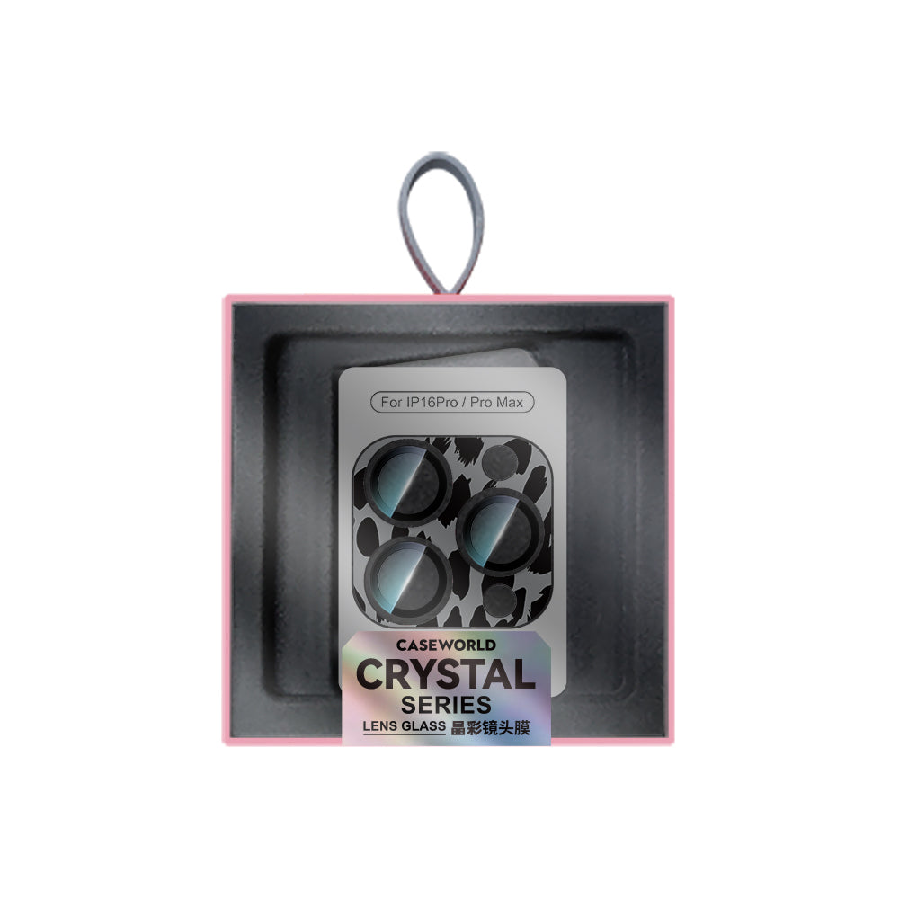 iPhone 16 Pro Uyumlu CaseWorld Crystal Color Serisi Full Kamera Lens Koruyucu Gri