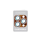 iPhone 16 Pro Uyumlu CaseWorld Crystal Color Serisi Full Kamera Lens Koruyucu Kahverengi