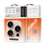 iPhone 16 Pro Uyumlu CaseWorld Sapphire Serisi Anti Reflective Lens Koruyucu Gümüş