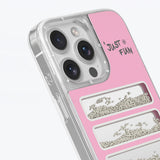 iPhone 16 Pro Kılıf Aynalı ve Boncuklu Tasarım Youngkit Jump Serisi Kapak Pembe