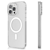 iPhone 16 Pro Uyumlu Kılıf M-safe Şarj Özellikli Youngkit Ice Serisi Kapak Şeffaf