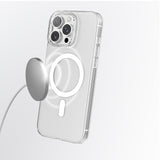 iPhone 16 Pro Uyumlu Kılıf M-safe Şarj Özellikli Youngkit Ice Serisi Kapak Şeffaf