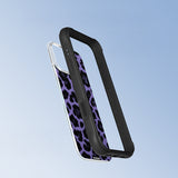 iPhone 16 Pro Uyumlu Kılıf M-safe Şarj Özellikli Youngkit Leopard Serisi Kapak Mor