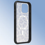 iPhone 16 Pro Uyumlu Kılıf M-safe Şarj Özellikli Youngkit Leopard Serisi Kapak Kahverengi