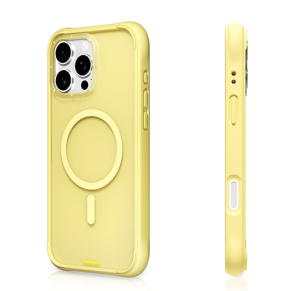 iPhone 16 Pro Uyumlu Kılıf M-safe Şarj Özellikli Youngkit Macaroon Serisi Kapak